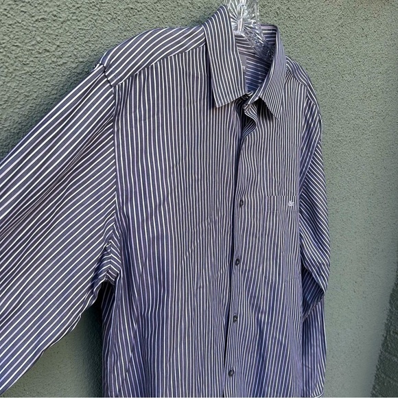 Lacoste Pinstripe Oxford Button Down Collared Shirt | Size 42 - Picture 3 of 9